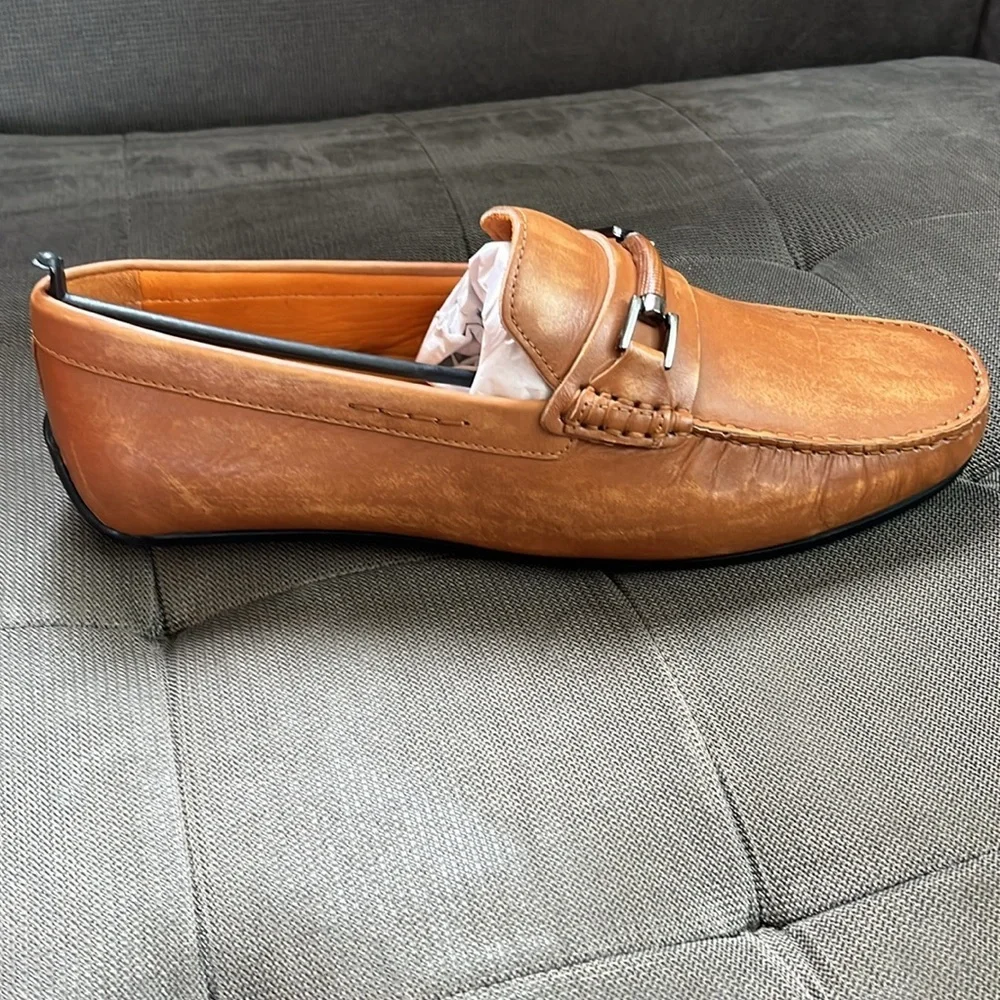 🇪🇸🥑NIB Donald Pliner Imari Horsebit Leather Moccasin Loafers 13 | Luxury Coastal